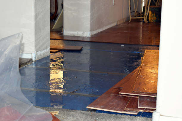 Professional Flood Damage Restoration technician working in Henry, TN